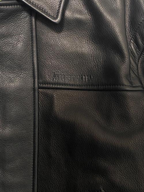 SUPREME（シュプリーム）SUPREME (シュプリーム) Schott (ショット) Leather Clip Jacket ブラック サイズ:Sの古着・服飾アイテム