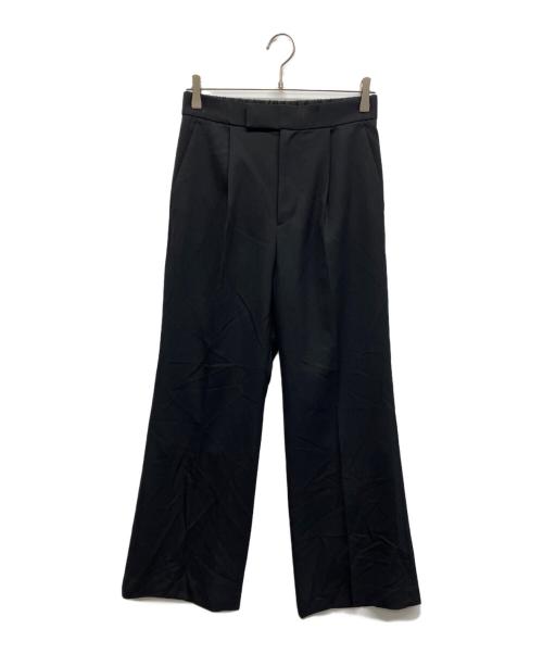 journal standard L'essage（ジャーナルスタンダード レサージュ）journal standard L'essage (ジャーナルスタンダード レサージュ) LANAミストウール イージーパンツ ブラック サイズ:38の古着・服飾アイテム
