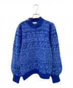 GANNIガニー）の古着「Smiley Balloon スリーブ ニット」｜ブルー