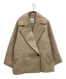 journal standard L'essage（ジャーナルスタンダード レサージュ）の古着「モヘヤMIXシャギーダブルコート 」｜ベージュ