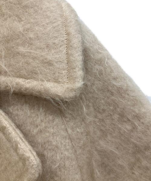 journal standard L'essage（ジャーナルスタンダード レサージュ）journal standard L'essage (ジャーナルスタンダード レサージュ) モヘヤMIXシャギーダブルコート  ベージュ サイズ:FREEの古着・服飾アイテム