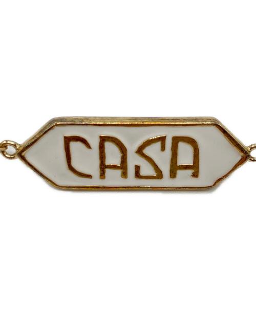 CASABLANCA（カサブランカ）CASABLANCA (カサブランカ) Laurel Pearl ブレスレット ゴールド×ホワイトの古着・服飾アイテム