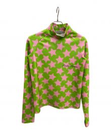 TENDER PERSON（テンダ―パーソン）の古着「星柄ハイネックカットソー」｜グリーン