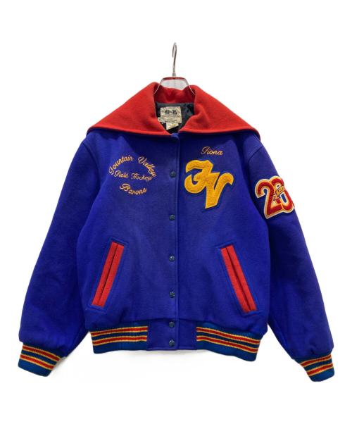 C&L（C&L）C&L (C&L) ワッペン セーラーカラー スタジャン ブルー サイズ:Mの古着・服飾アイテム