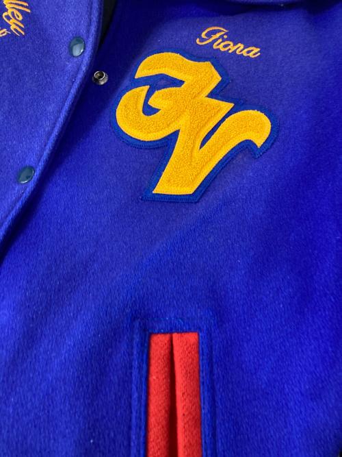 C&L（C&L）C&L (C&L) ワッペン セーラーカラー スタジャン ブルー サイズ:Mの古着・服飾アイテム