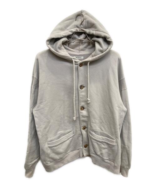 MATSUFUJI（マツフジ）MATSUFUJI (マツフジ) Sweat Button Hoodie グレー サイズ:４の古着・服飾アイテム