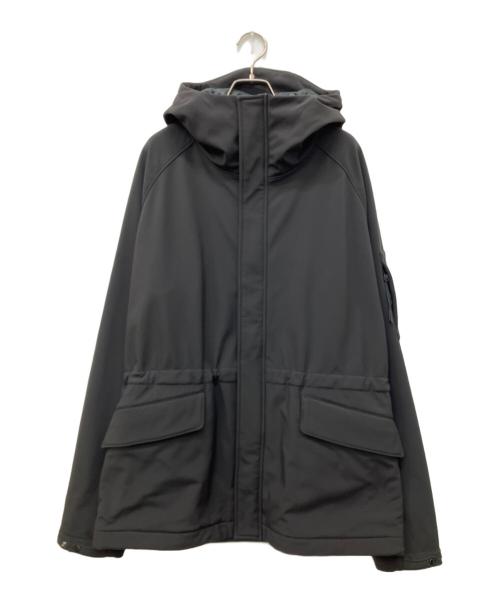 C.P COMPANY（シーピーカンパニー）C.P COMPANY (シーピーカンパニー) フーデットソフトシェル ロングジャケット ブラック サイズ:50の古着・服飾アイテム