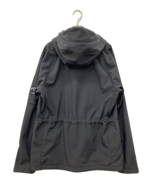 C.P COMPANY（シーピーカンパニー）C.P COMPANY (シーピーカンパニー) フーデットソフトシェル ロングジャケット ブラック サイズ:50の古着・服飾アイテム