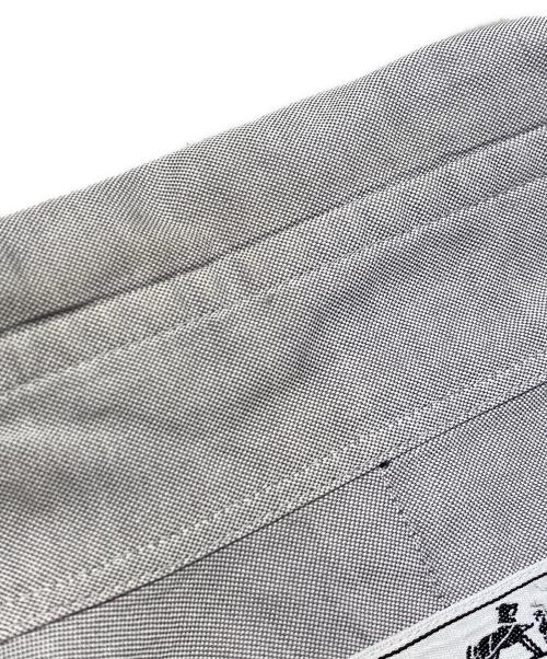 HERMES（エルメス）HERMES (エルメス) セリエボタン長袖シャツ グレー サイズ:42の古着・服飾アイテム