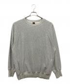BATONERバトナ―）の古着「MELANGE COLOR JUMBERCA URAKE CREW」｜グレー