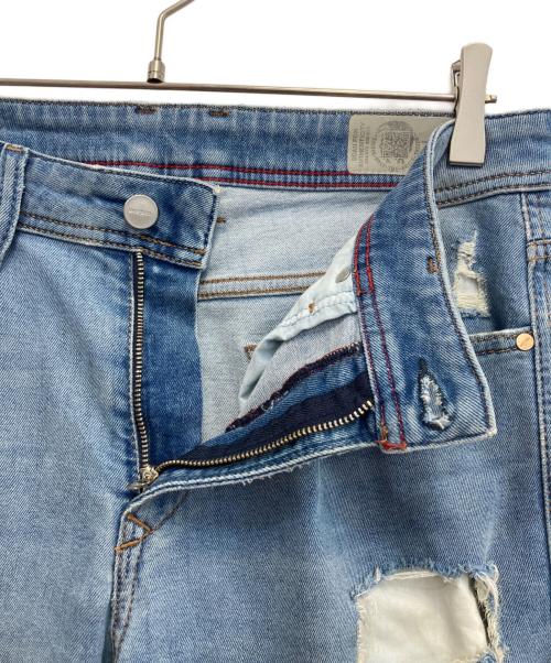 DIESEL（ディーゼル）DIESEL (ディーゼル) DEEPZIPダメージ加工デニムパンツ インディゴ サイズ:28の古着・服飾アイテム