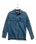DIESEL（ディーゼル）の古着「ダメージ加工ジップデニムシャツ」｜インディゴ