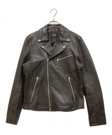 BEAMS（ビームス）の古着「ダブルライダースジャケット」｜ブラック