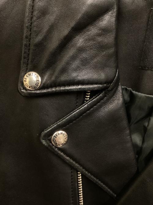 BEAMS（ビームス）BEAMS (ビームス) ダブルライダースジャケット ブラック サイズ:SIZE Mの古着・服飾アイテム