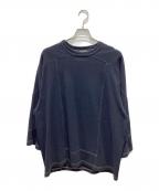 BLURHMSブラームス）の古着「Co/Silk Nep Hockey Shirt」｜ブラック