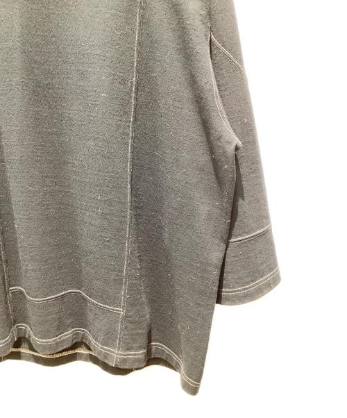 BLURHMS（ブラームス）blurhms (ブラームス) Co/Silk Nep Hockey Shirt ブラック サイズ:２の古着・服飾アイテム