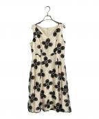 Diagram GRACE CONTINENTALダイアグラム グレースコンチネンタル）の古着「バイカラーフラワーワンピース」｜アイボリー