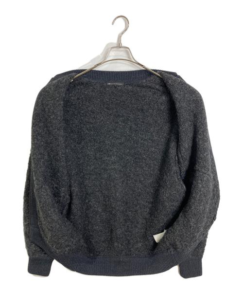 23区（ニジュウサンク）23区 (ニジュウサンク) ボア アウター　MA１　ブルゾン　ウール ブラック サイズ:38の古着・服飾アイテム