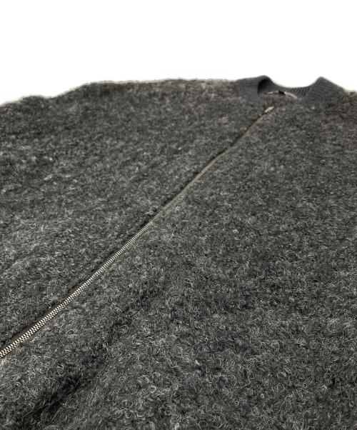 23区（ニジュウサンク）23区 (ニジュウサンク) ボア アウター　MA１　ブルゾン　ウール ブラック サイズ:38の古着・服飾アイテム