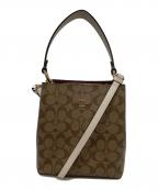 COACHコーチ）の古着「スモール タウン バケット バッグ」｜ブラウン