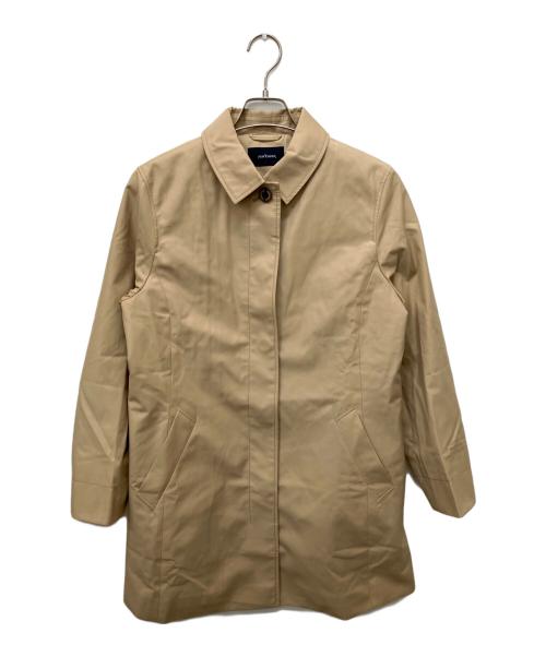 NEWYORKER（ニューヨーカー）NEWYORKER (ニューヨーカー) TCオーガニックギャバジン ステンカラーコート ベージュ サイズ:11ARの古着・服飾アイテム