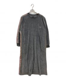 Needles×BEAMS BOY（ニードルズ×ビームスボーイ）の古着「Track Dress Velvet　トラック ドレス ベルベット」｜グレー