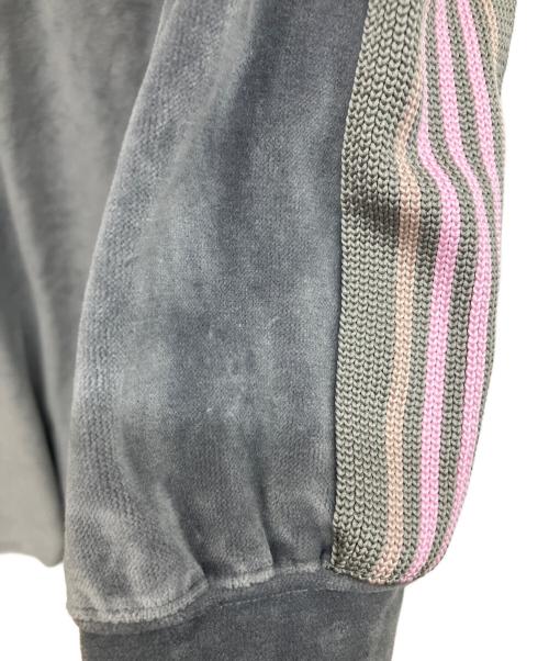 Needles（ニードルズ）Needles (ニードルズ) BEAMS BOY (ビームスボーイ) Track Dress Velvet　トラック ドレス ベルベット グレー サイズ:XSの古着・服飾アイテム