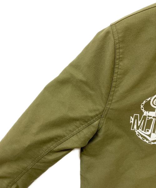 MOMOTARO JEANS（桃太郎ジーンズ）MOMOTARO JEANS (桃太郎ジーンズ) N-1 デッキジャケット カーキ サイズ:40の古着・服飾アイテム