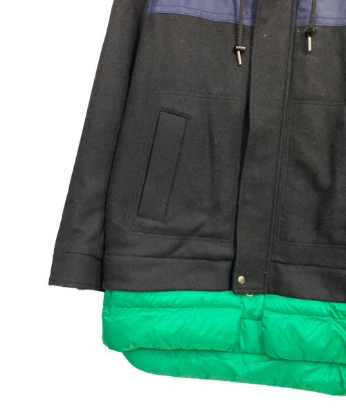 DIESEL（ディーゼル）DIESEL (ディーゼル) 異素材ドッキングジャケット ネイビー×グリーン サイズ:Mの古着・服飾アイテム