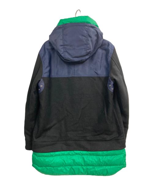 DIESEL（ディーゼル）DIESEL (ディーゼル) 異素材ドッキングジャケット ネイビー×グリーン サイズ:Mの古着・服飾アイテム