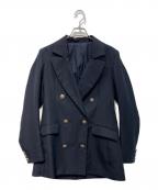 BORDERS at BALCONYボーダーズアットバルコニー）の古着「ダブルジャケット　BD2211-2B-21」｜ネイビー