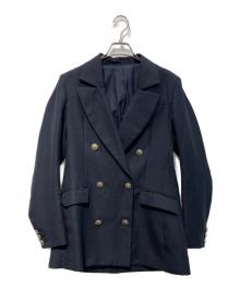 BORDERS at BALCONY（ボーダーズアットバルコニー）の古着「ダブルジャケット　BD2211-2B-21」｜ネイビー