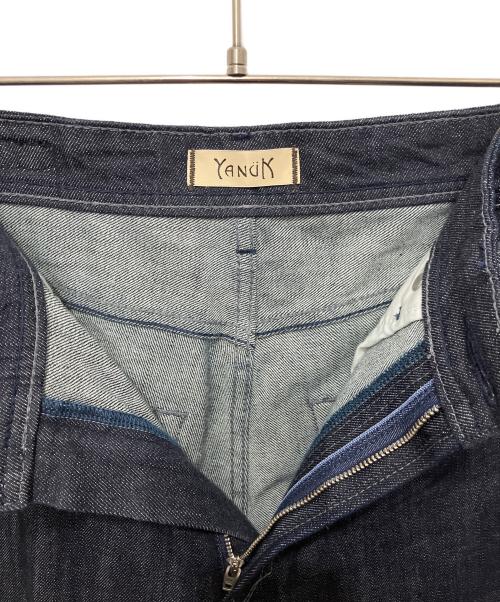 YANUK（ヤヌーク）YANUK (ヤヌーク) ワイドフレアデニムパンツ インディゴ サイズ:SIZE27の古着・服飾アイテム