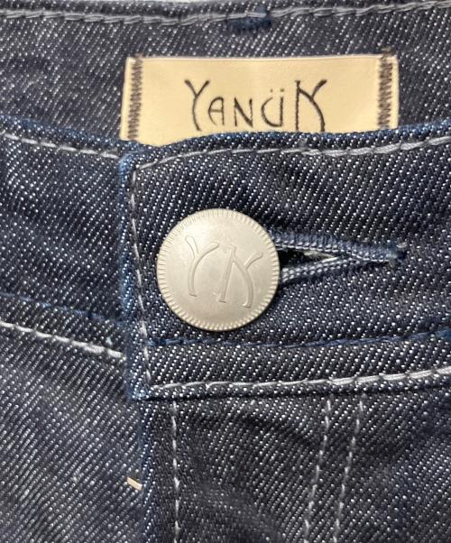 YANUK（ヤヌーク）YANUK (ヤヌーク) ワイドフレアデニムパンツ インディゴ サイズ:SIZE27の古着・服飾アイテム