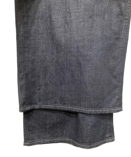 YANUK（ヤヌーク）YANUK (ヤヌーク) ワイドフレアデニムパンツ インディゴ サイズ:SIZE27の古着・服飾アイテム