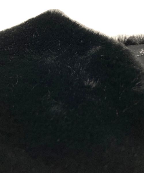 LAUREN RALPH LAUREN（ローレンラルフローレン）LAUREN RALPH LAUREN (ローレンラルフローレン) エコファーベスト　オーバサイズ　ビックシルエット ブラック サイズ:Mの古着・服飾アイテム