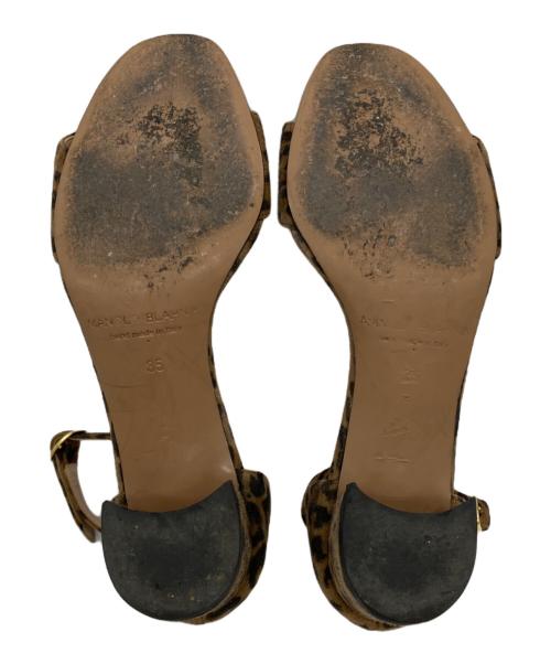 Manolo Blahnik（マノロブラニク）Manolo Blahnik (マノロブラニク) スウェードサンダル ブラウン サイズ:35の古着・服飾アイテム