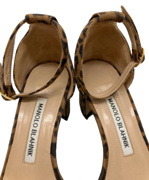 Manolo Blahnik（マノロブラニク）Manolo Blahnik (マノロブラニク) スウェードサンダル ブラウン サイズ:35の古着・服飾アイテム