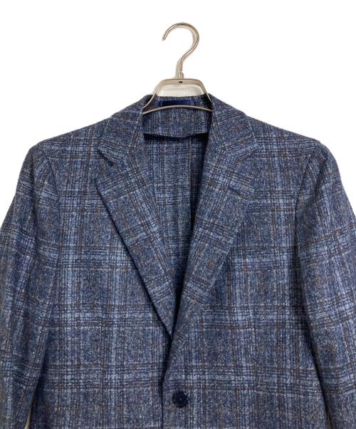 TOMORROW LAND PILGRIM（トゥモローランド ピルグリム）TOMORROW LAND PILGRIM (トゥモローランド ピルグリム) ベビーアルパカウール 2Bシングルテーラードジャケット　AGNONA社製生地使用 ネイビー サイズ:44の古着・服飾アイテム