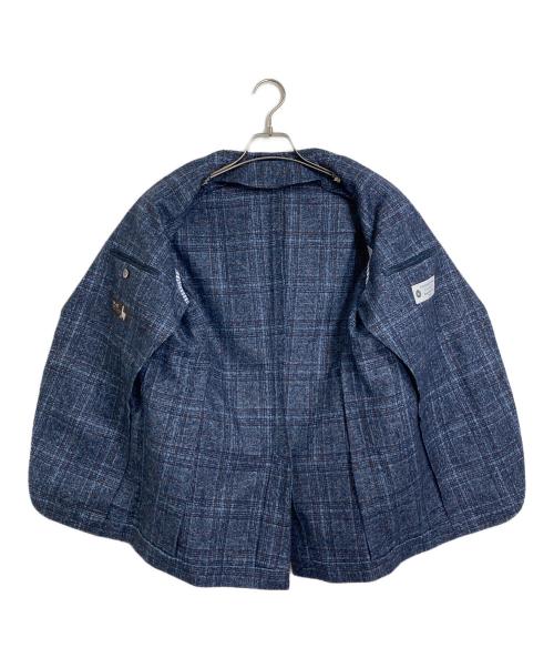 TOMORROW LAND PILGRIM（トゥモローランド ピルグリム）TOMORROW LAND PILGRIM (トゥモローランド ピルグリム) ベビーアルパカウール 2Bシングルテーラードジャケット　AGNONA社製生地使用 ネイビー サイズ:44の古着・服飾アイテム