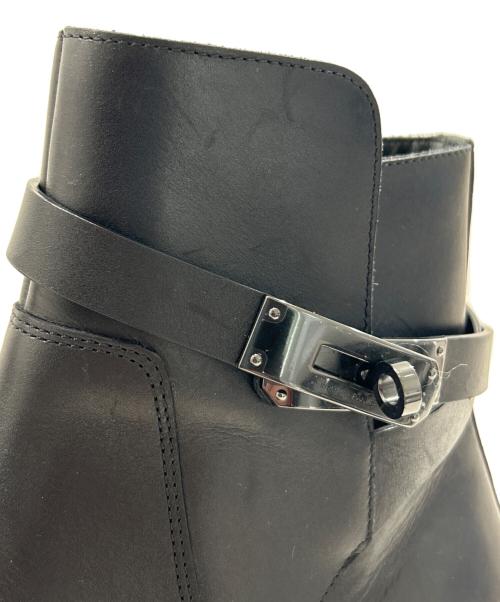 HERMES（エルメス）HERMES (エルメス) ショートブーツ 《フォーチュン》 ブラック サイズ:41 1/2の古着・服飾アイテム