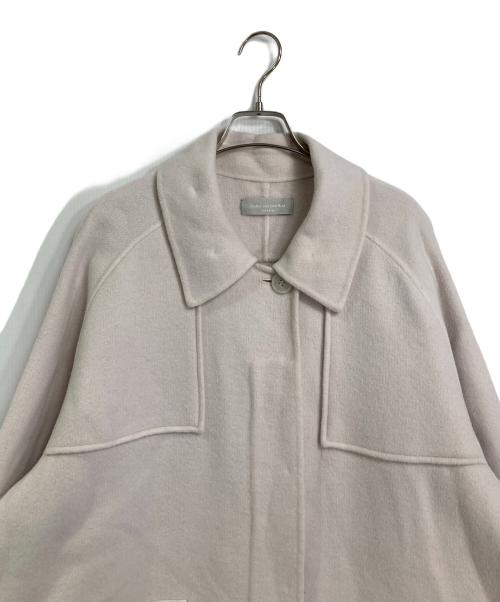 Audrey and John Wad（オードリーアンドジョンワッド）Audrey and John Wad (オードリーアンドジョンワッド) ステンカラーオーバーサイズコート　ビッグシルエット ライトピンク サイズ:Mの古着・服飾アイテム