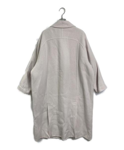 Audrey and John Wad（オードリーアンドジョンワッド）Audrey and John Wad (オードリーアンドジョンワッド) ステンカラーオーバーサイズコート　ビッグシルエット ライトピンク サイズ:Mの古着・服飾アイテム