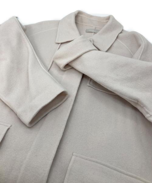 Audrey and John Wad（オードリーアンドジョンワッド）Audrey and John Wad (オードリーアンドジョンワッド) ステンカラーオーバーサイズコート　ビッグシルエット ライトピンク サイズ:Mの古着・服飾アイテム