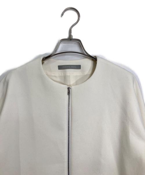 theory luxe（セオリーリュクス）theory luxe (セオリーリュクス) FROST STRETCH NUELA ノーカラージャケット ホワイト サイズ:38の古着・服飾アイテム