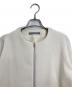 theory luxe (セオリーリュクス) FROST STRETCH NUELA ノーカラージャケット ホワイト サイズ:38：7000円