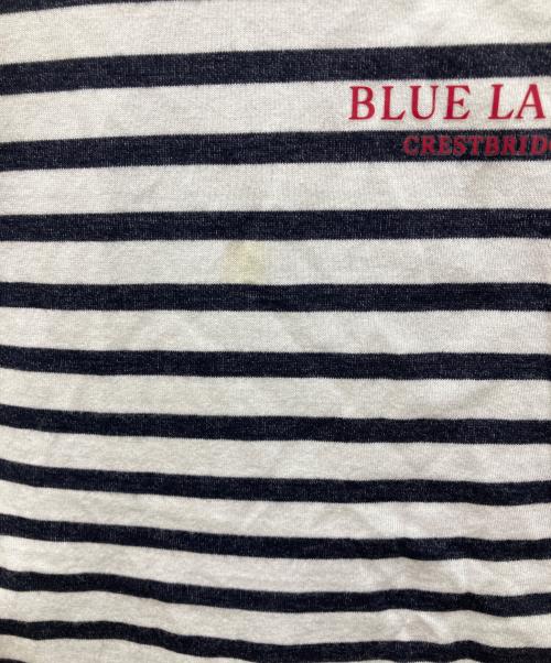 BLUE LABEL CRESTBRIDGE（ブルーレーベルクレストブリッジ）BLUE LABEL CRESTBRIDGE (ブルーレーベルクレストブリッジ) コットンソロハイゲージポンチワンピース ネイビー サイズ:36の古着・服飾アイテム