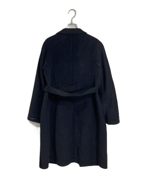 'S Max Mara（エスマックスマーラ）'S Max Mara (エスマックスマーラ) アンゴラブレンドベルテッドコート　ガウンコート　CUCITO A MANO ブラック サイズ:40の古着・服飾アイテム