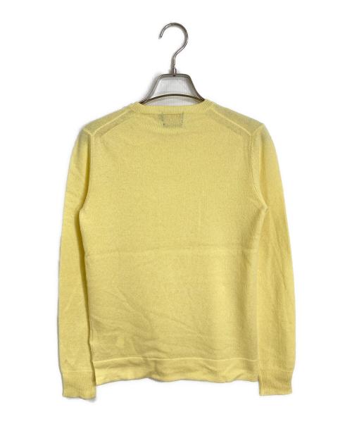 POLO RALPH LAUREN（ポロ・ラルフローレン）POLO RALPH LAUREN (ポロ・ラルフローレン) カシミヤニット　国内代理店表記あり　ポニー無し　 イエロー サイズ:XSの古着・服飾アイテム