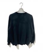 teatoraテアトラ）の古着「Cartridge Knit Crew 18G　KNIT-001-18G-DELTAPEAK」｜ブラック